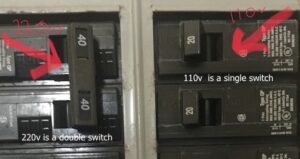 chemical feeder switch termination for 110v to 220v