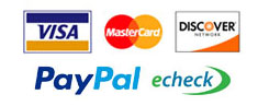 We accept credit cards for water filters