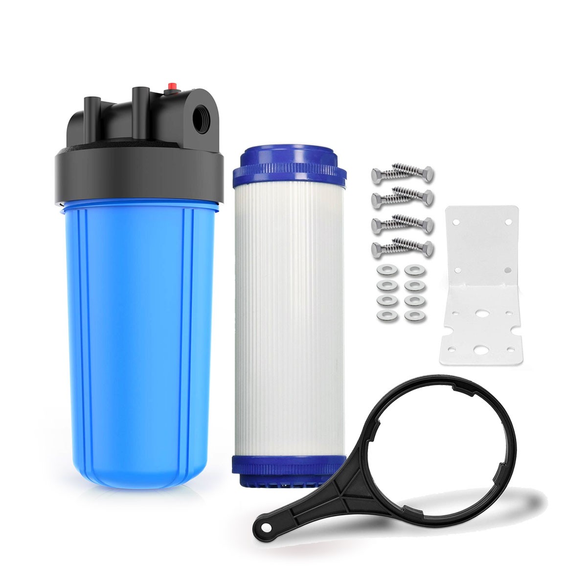 10" Cartridge Package w/ Carbon Filter HI FLOW (3/4")